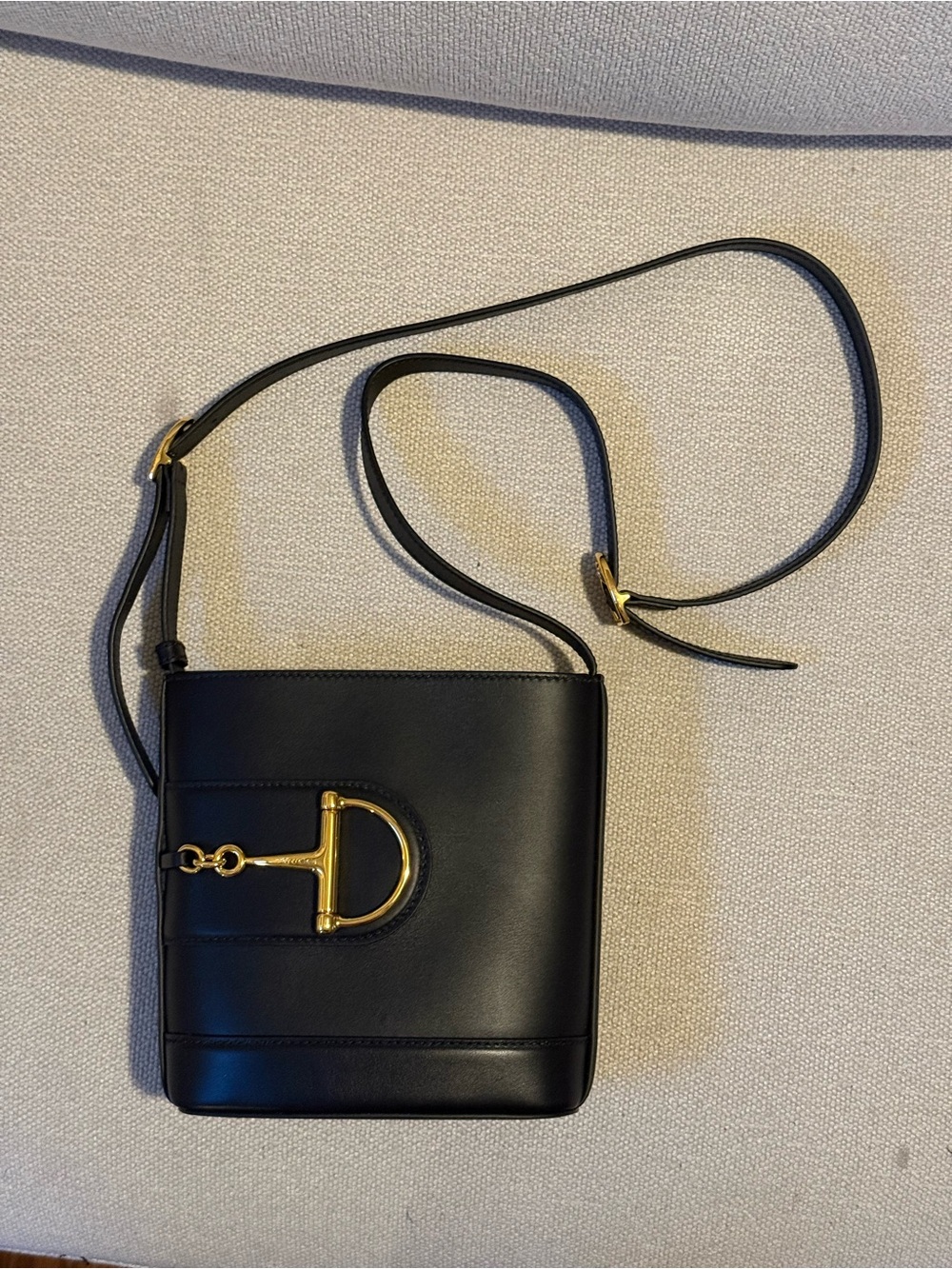 Gucci 1973 Black Leather Crossbody - Picture 2 of 14